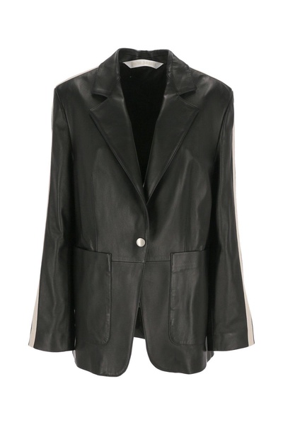 Leather Track Blazer