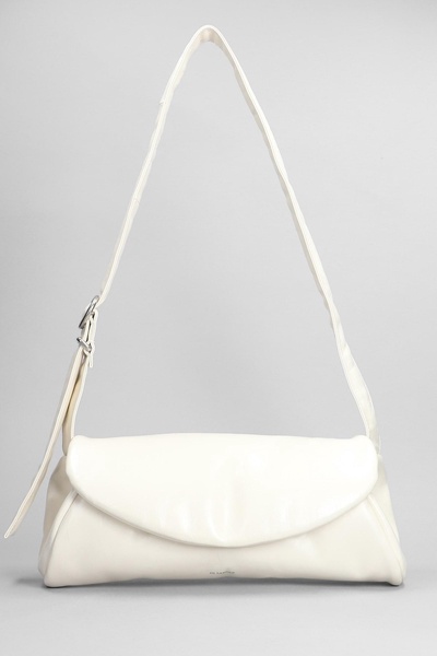 Cannolo Grande Shoulder Bag In White Leather