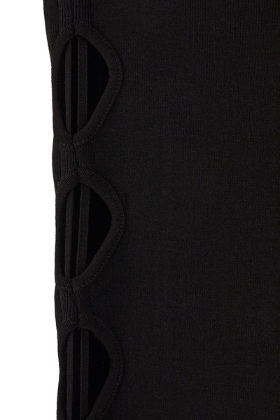 Black Stretch Viscose Blend Pants