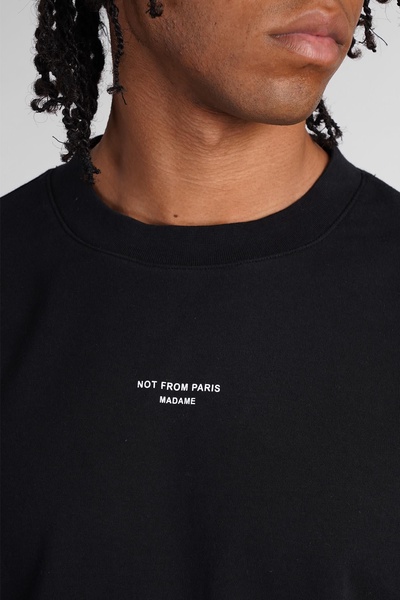 T-shirt In Black Cotton