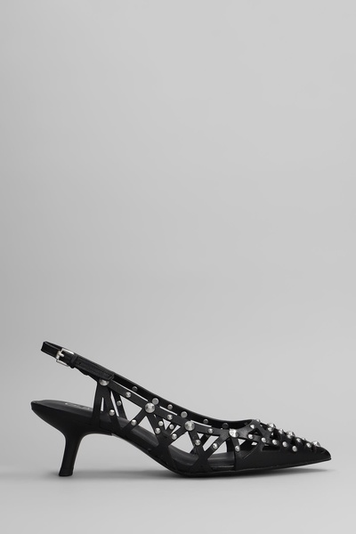 Bizarre Pumps In Black Leather
