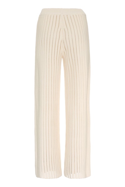 Wide Leg Knitted Trousers