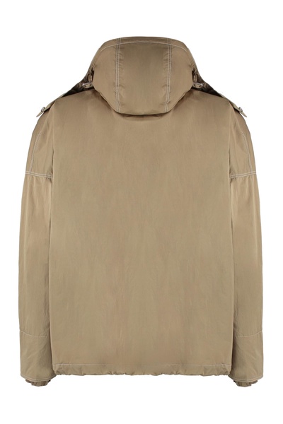 Technical Fabric Hooded Jacket