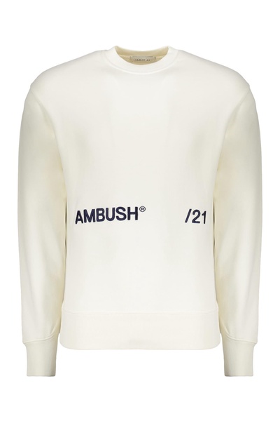 Logo Embroidered Cotton Sweatshirt