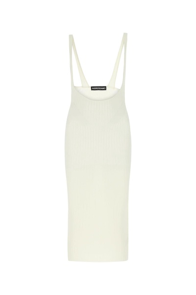 Ivory Stretch Viscose Blend Skirt
