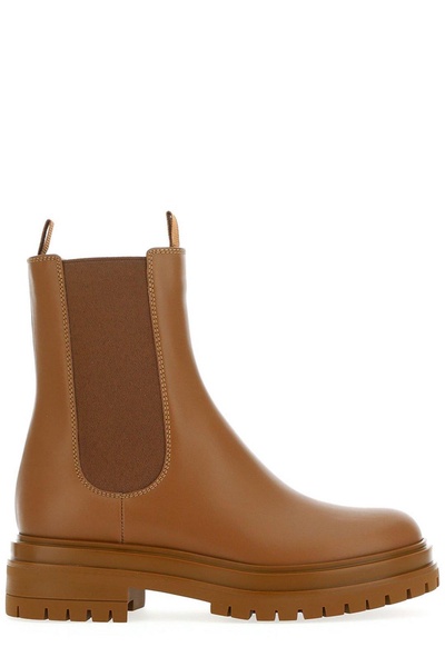 Round Toe Combat Boots