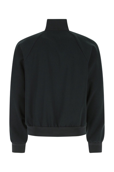 Dark Green Stretch Wool Sweatshirt