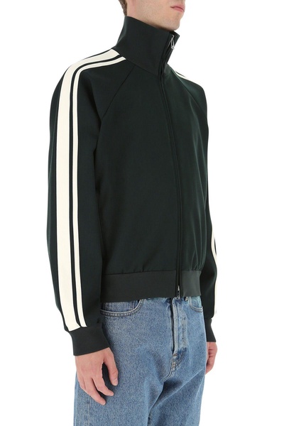 Dark Green Stretch Wool Sweatshirt