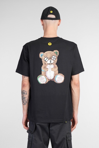 T-shirt In Black Cotton