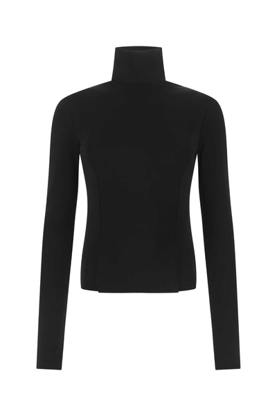 Givenchy Women Black Stretch Viscose Blend Top