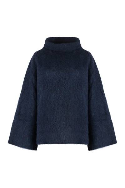 Wool Blend Turtleneck Sweater
