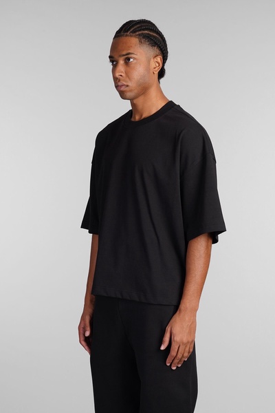 Heavy T Uv T-shirt In Black Cotton
