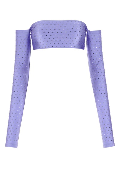 Embellished Stretch Nylon Top