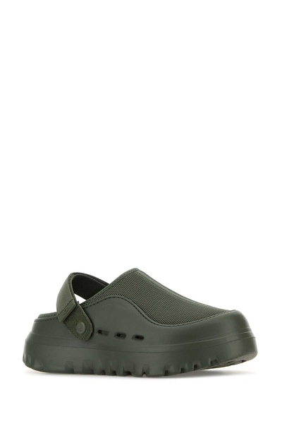 Green Rubber And Mesh Peakmod Slippers