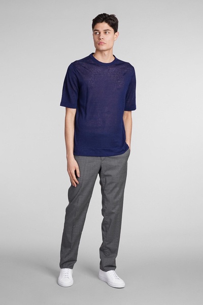 T-shirt In Blue Cotton