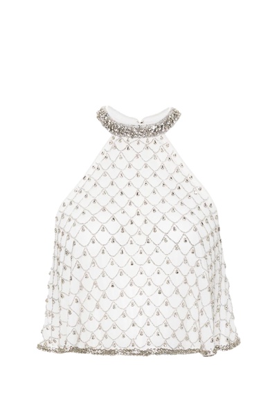 Polka Dot Printed Embellished Turini Top