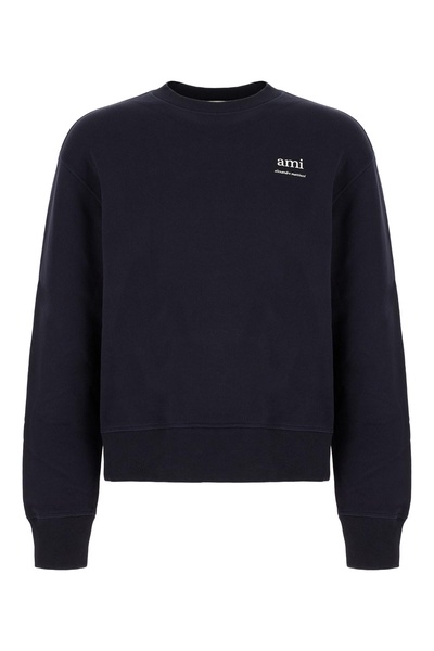 Navy Blue Cotton Sweatshirt