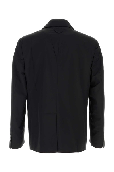 Black Wool Blend Blazer