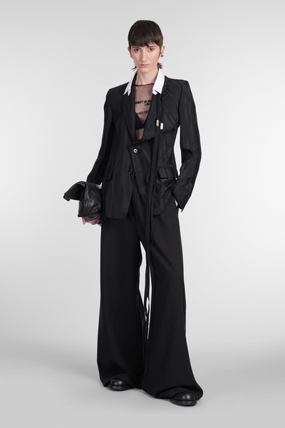 Disa Blazer In Black Viscose