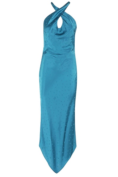 Long Dress In Jacquard Satin
