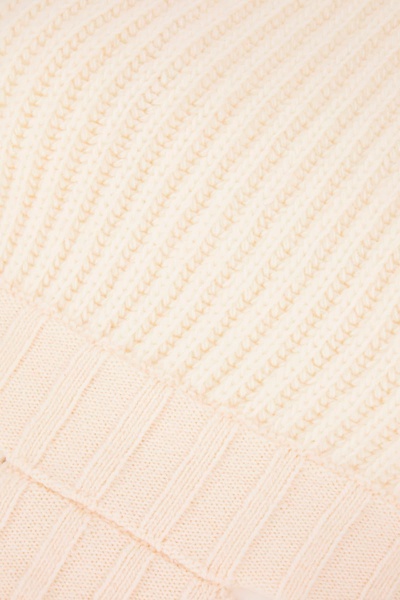 Ivory Stretch Wool Blend Sweater