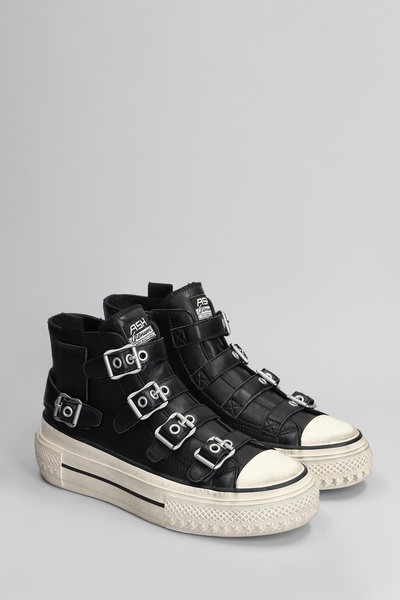 Rainbow Sneakers In Black Leather