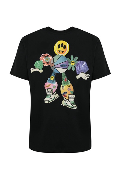 Cotton T-shirt With Tennis Basket Ball Man Print