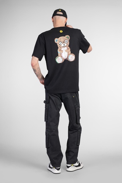 T-shirt In Black Cotton