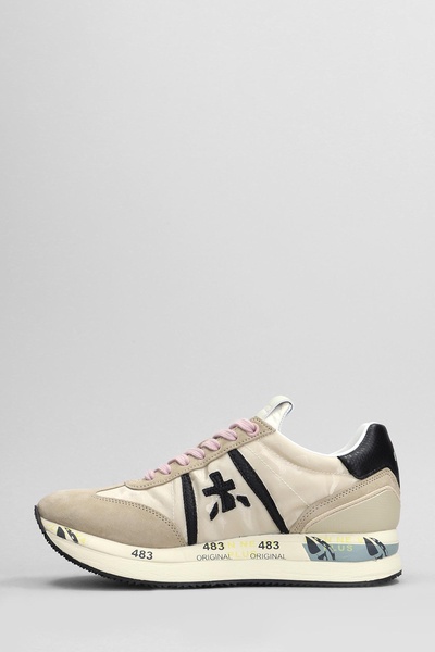 Conny Sneakers In Beige Suede And Fabric