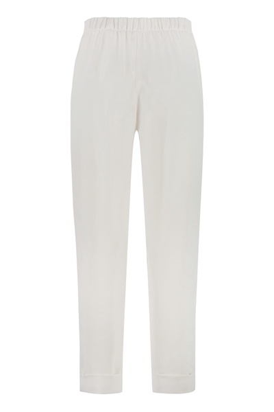 High-waist Crêpe Trousers