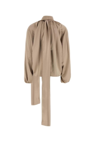Cappuccino Satin Viola Blouse