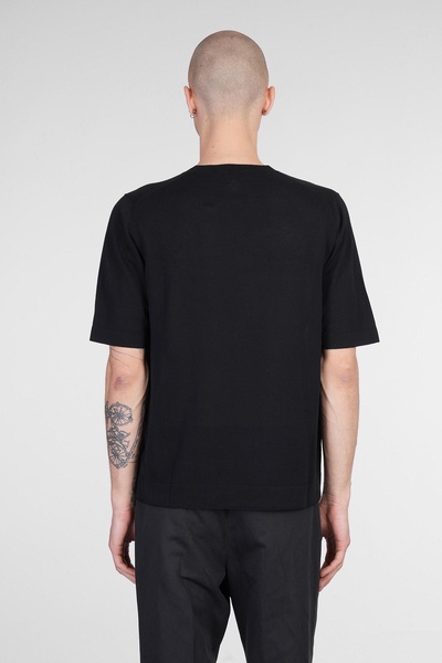 T-shirt In Black Cotton