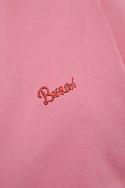 Cotton T-shirt With Barrow Cream Print