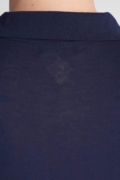 Polo In Blue Cotton