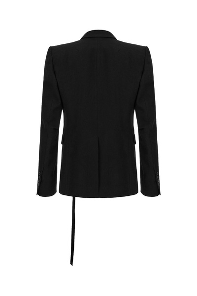 Black Viscose Blend Blazer