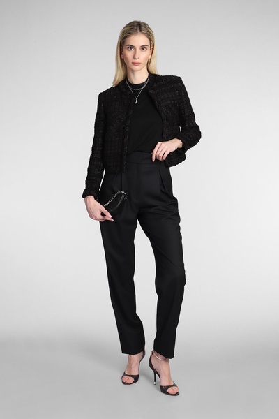 Motel Pants In Black Cotton
