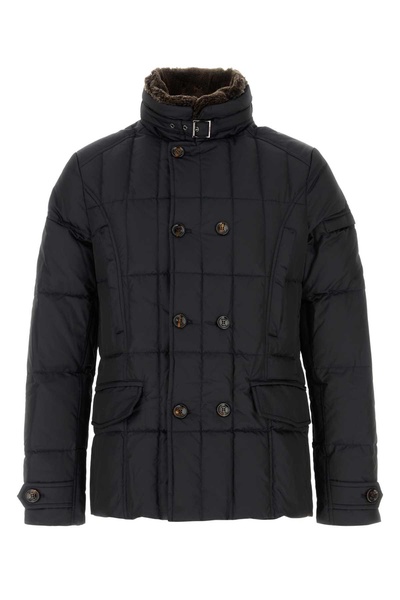 Midnight Blue Polyester Siro Down Jacket