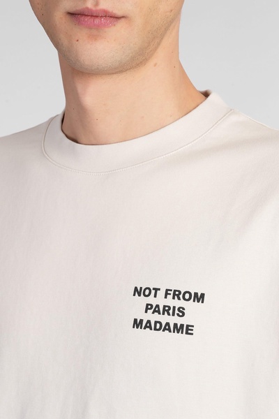 T-shirt In Beige Cotton