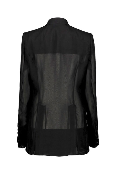 Rick Owens Jmf Double-Breasted Silk Blazer Clothing