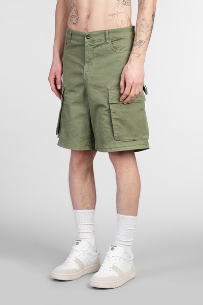 Shorts In Green Cotton
