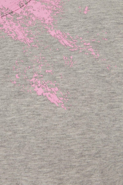 Melange Grey Cotton Oversize T-shirt