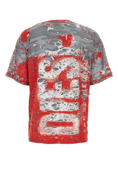 Multicolor Cotton Blend T-boxt-peel T-shirt