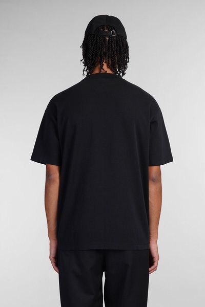 T-shirt In Black Cotton