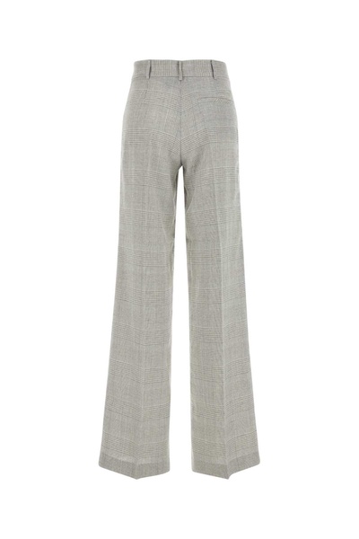 Embroidered Linen Blend Vissia Wide-leg Pant