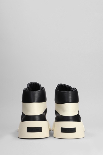 Basketball Sneakers In Black Leather