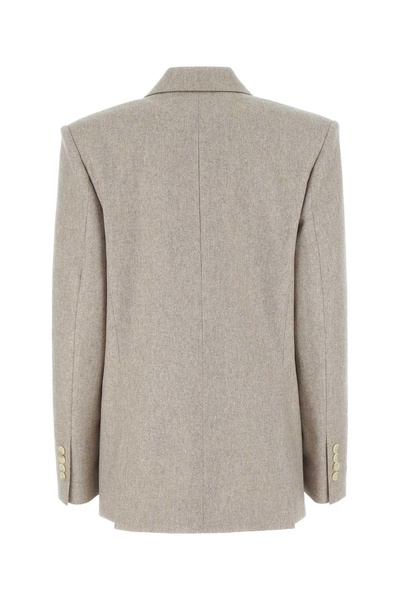 Dove Grey Stretch Wool Blend Blazer