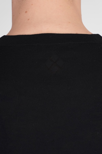 T-shirt In Black Cotton