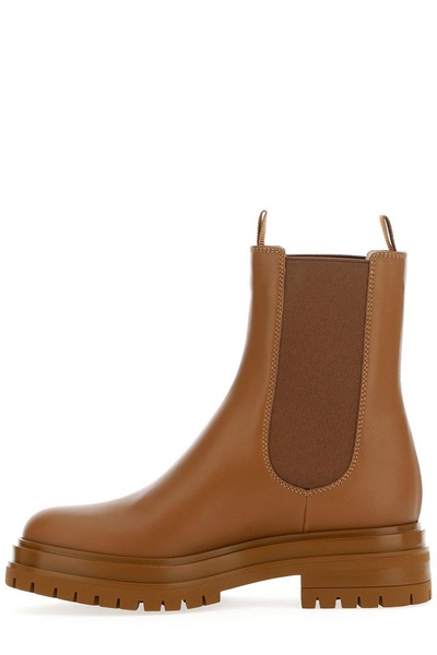 Round Toe Combat Boots