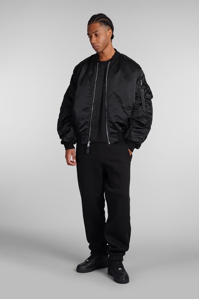 Ma-1 Uv Bomber In Black Nylon