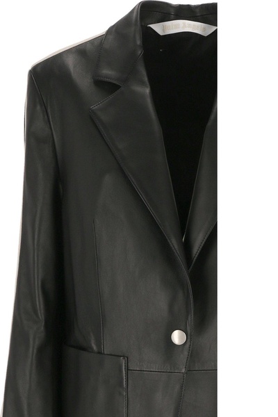 Leather Track Blazer